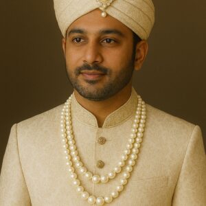 Royal Groom - Pearls Double Strand Necklace