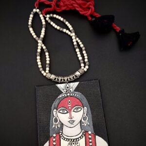 Divya Roop - Hand painted Canvas Necklace