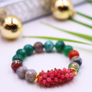Gypsy Soul - Agate and Jade Stones Bracelet