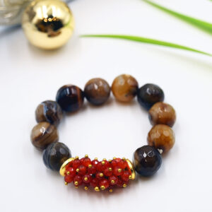 Infinity Flow Bracelet - Agate & Jade Stones