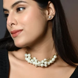 Mystic Flow - Shell Pearls and Anti Tarnish Chain Necklace
