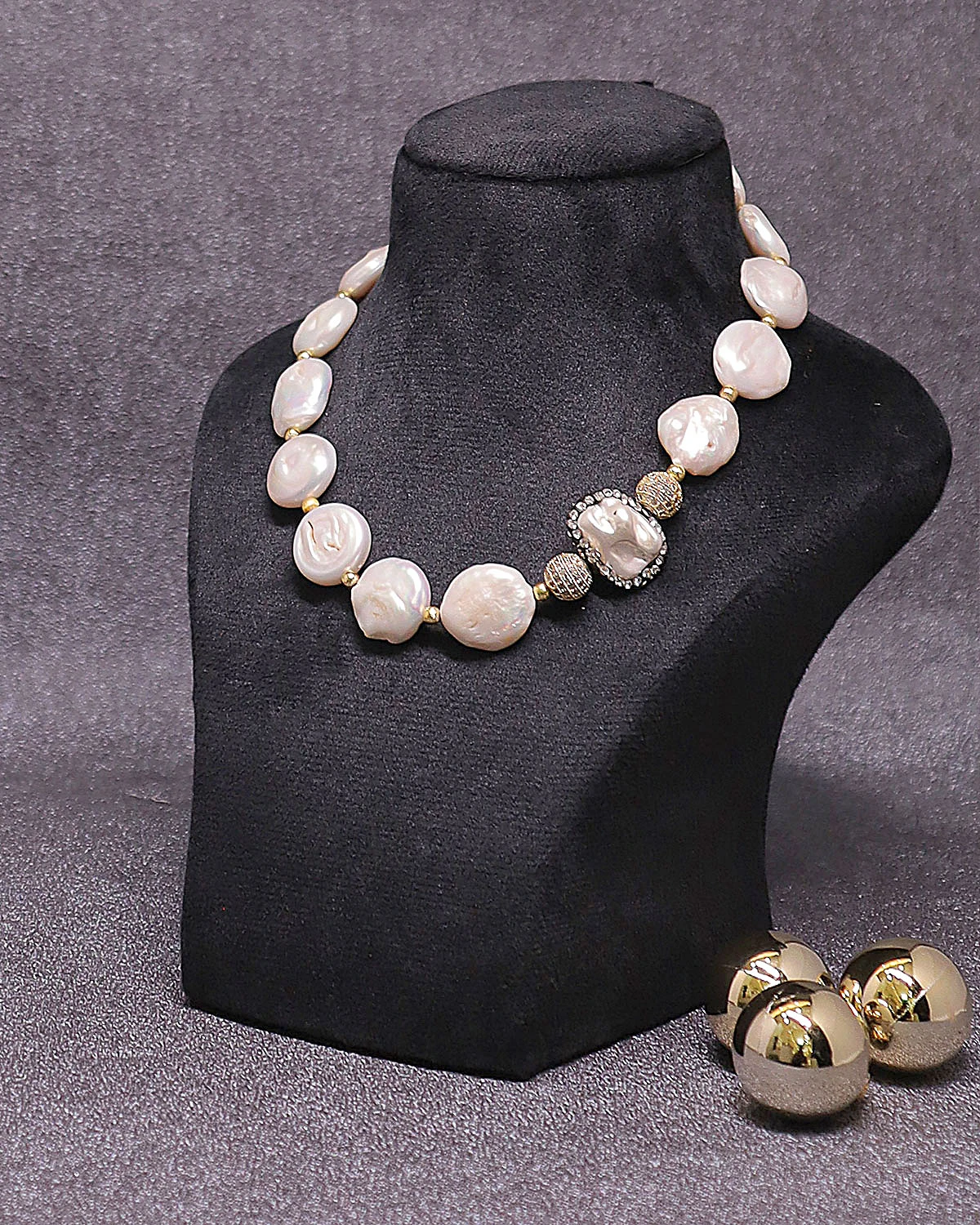Serenity Necklace- Freshwater Pearls - Image 4