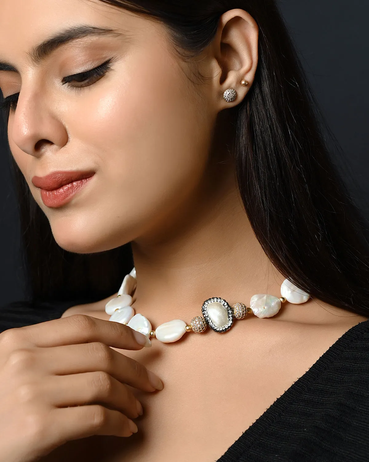 Serenity Necklace- Freshwater Pearls - Image 3