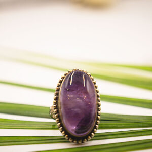 Amethyst Stone Adjustable Ring