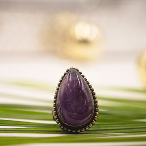 Amethyst Stone Adjustable Ring